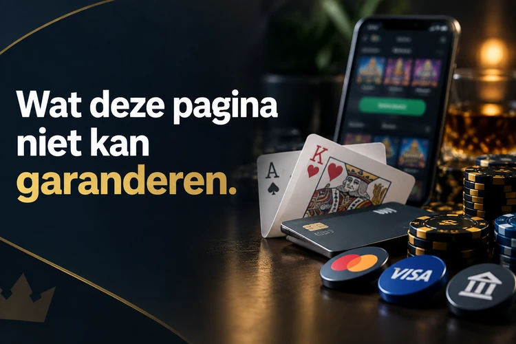 Wat deze pagina niet kan garanderen
