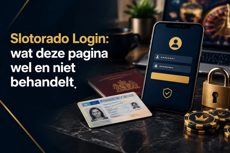 Slotorado Login: wat deze pagina wel en niet behandelt