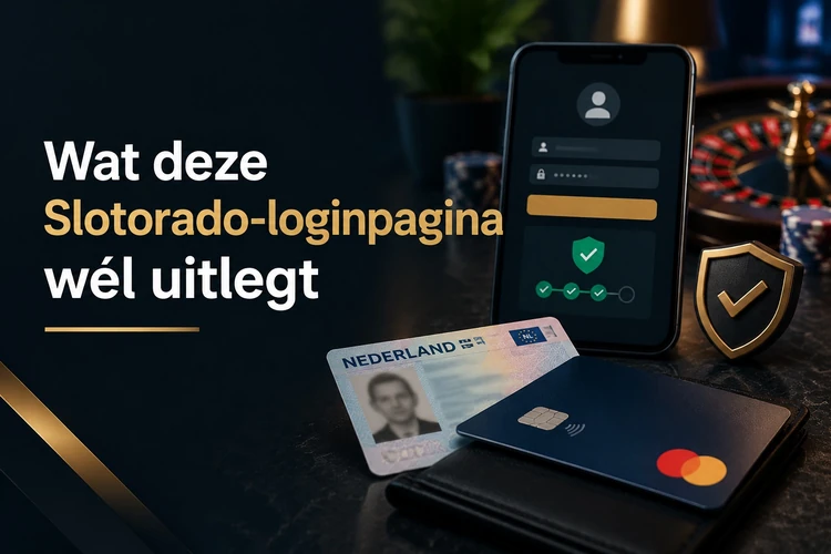 Wat deze Slotorado-loginpagina wél uitlegt