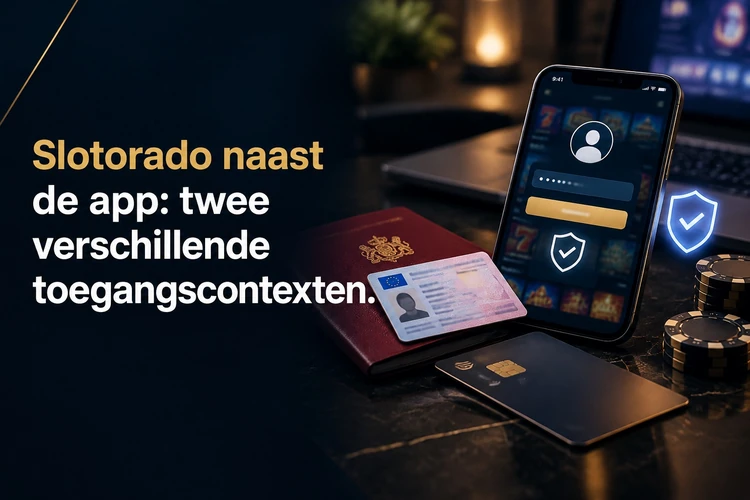 Slotorado naast de app: twee verschillende toegangscontexten