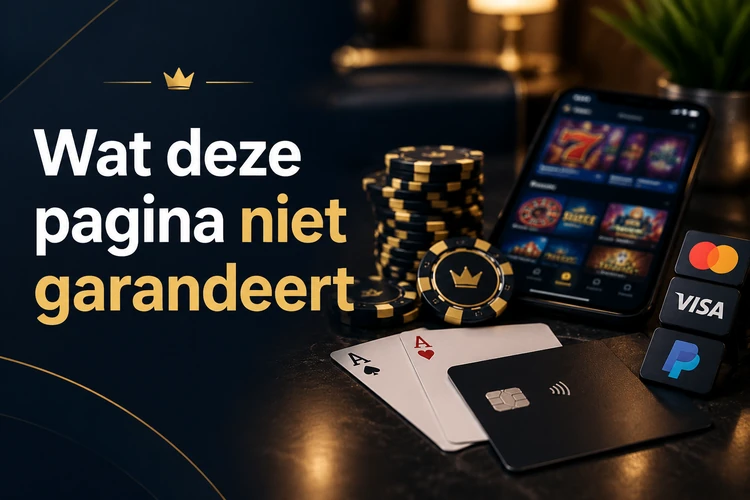 Wat deze pagina niet garandeert